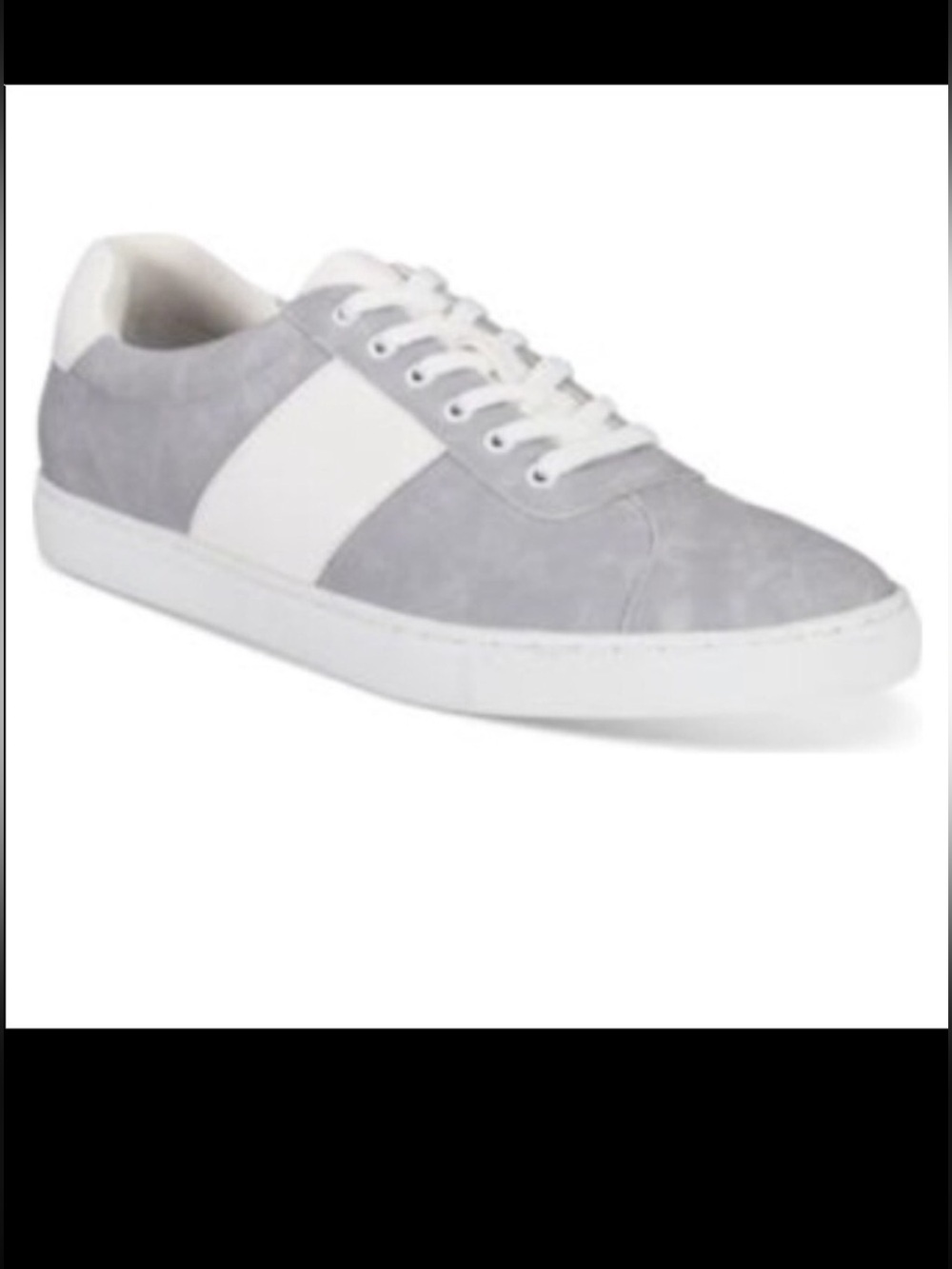 Grey and white casual shoes Bar lll Keagan grey shoes size 7 NWT NIB